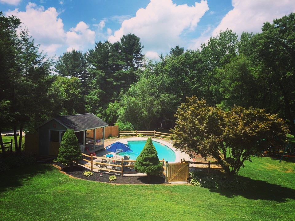 backyard oasis backyard oasis complete with pool house and concrete salt water pool